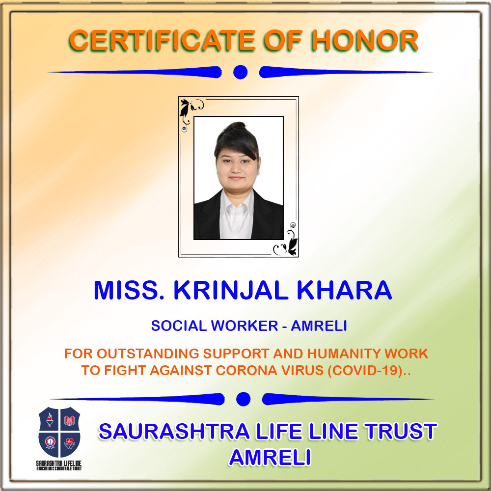 Certificate of Honor